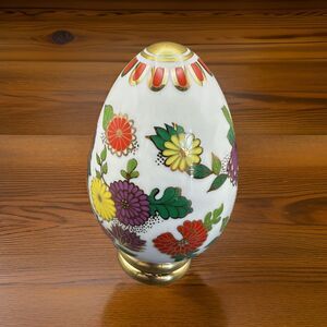 Vintage 1988 Franklin Mint Collectors Treasury of Eggs Satsuma Porcelain Stand